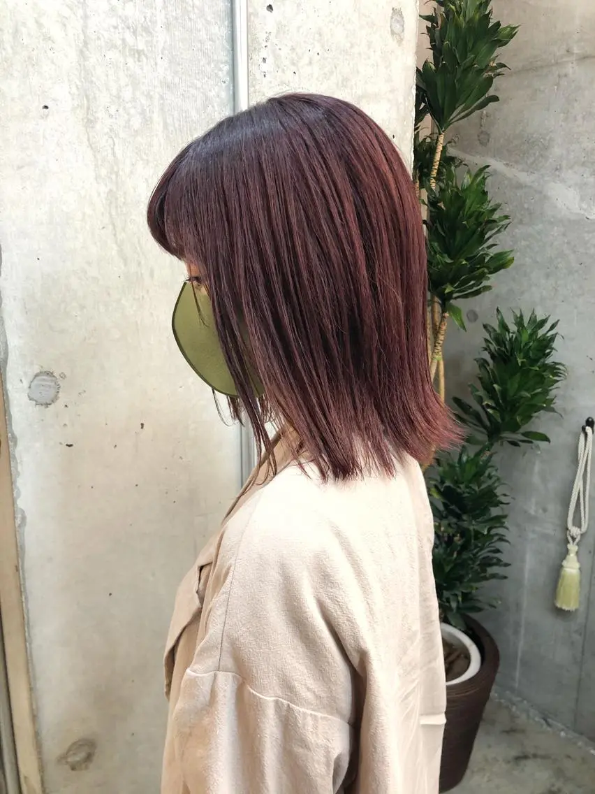 ショート カラー ブリーチ カット 縮毛矯正 トリートメント HIROKI ”博多 /ボブのヘアスタイル