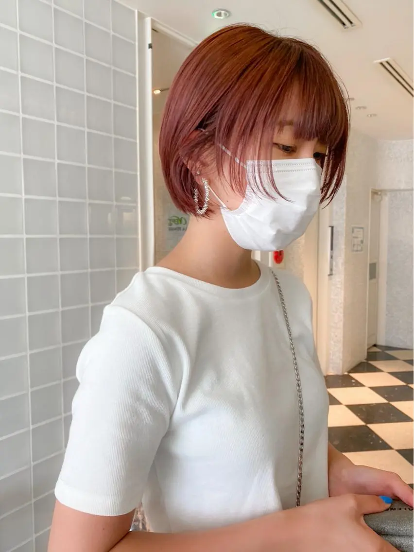 ショート カラー ボブ特化美容師/ ボブパーマ/ミツイのヘアスタイル