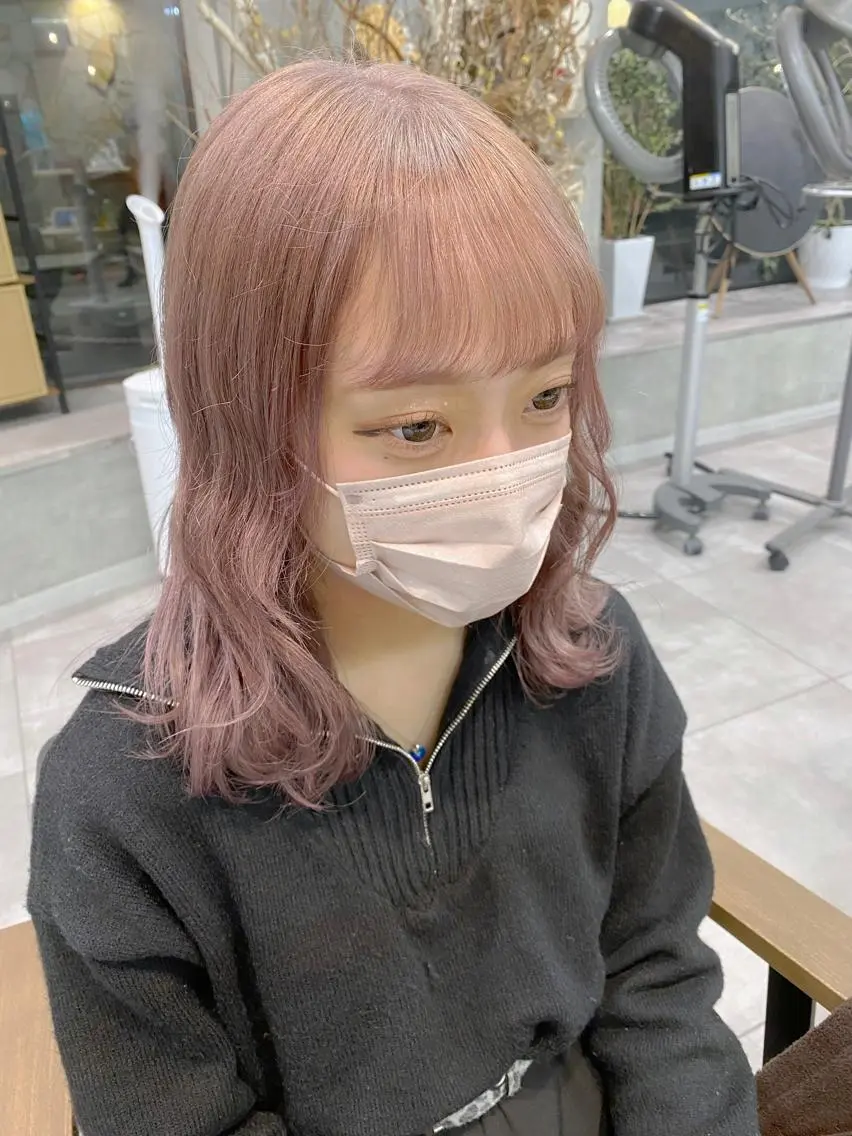 ロング カラー ベージュカラー ミルクティーベージュ ピンクカラー ブリーチ/髪質改善 🍀MASAKiのヘアスタイル