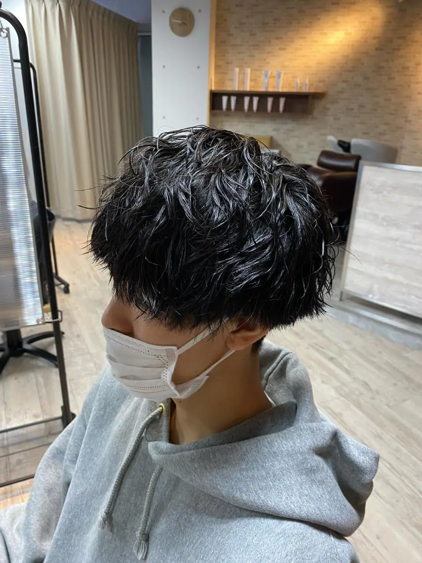 パーマ メンズ 髪質改善 メンズパーマゆうひのヘアスタイル