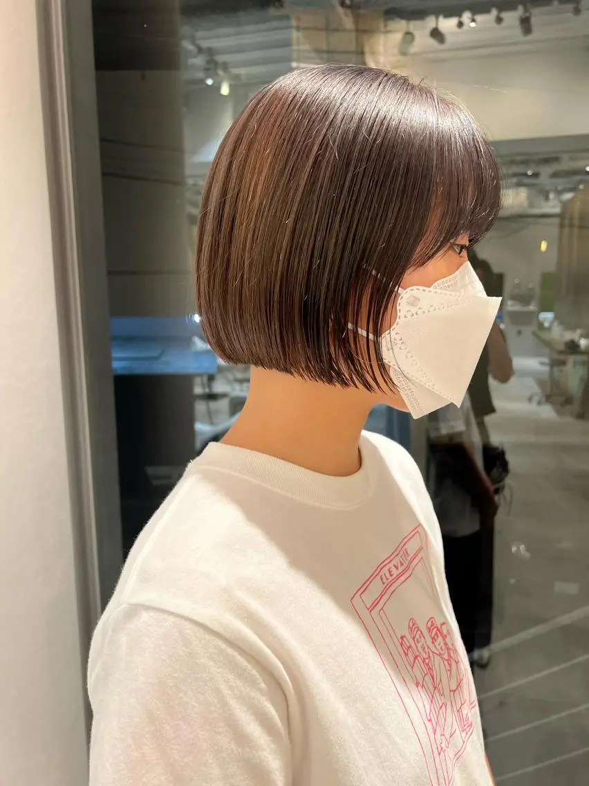 ショート ボブ カット 似合わせボブ/ 大人ボブ🩵しおのヘアスタイル