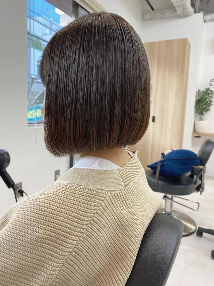 ショート カラー ボブ レイヤーボブ/ボブ 仲川和人のヘアスタイル