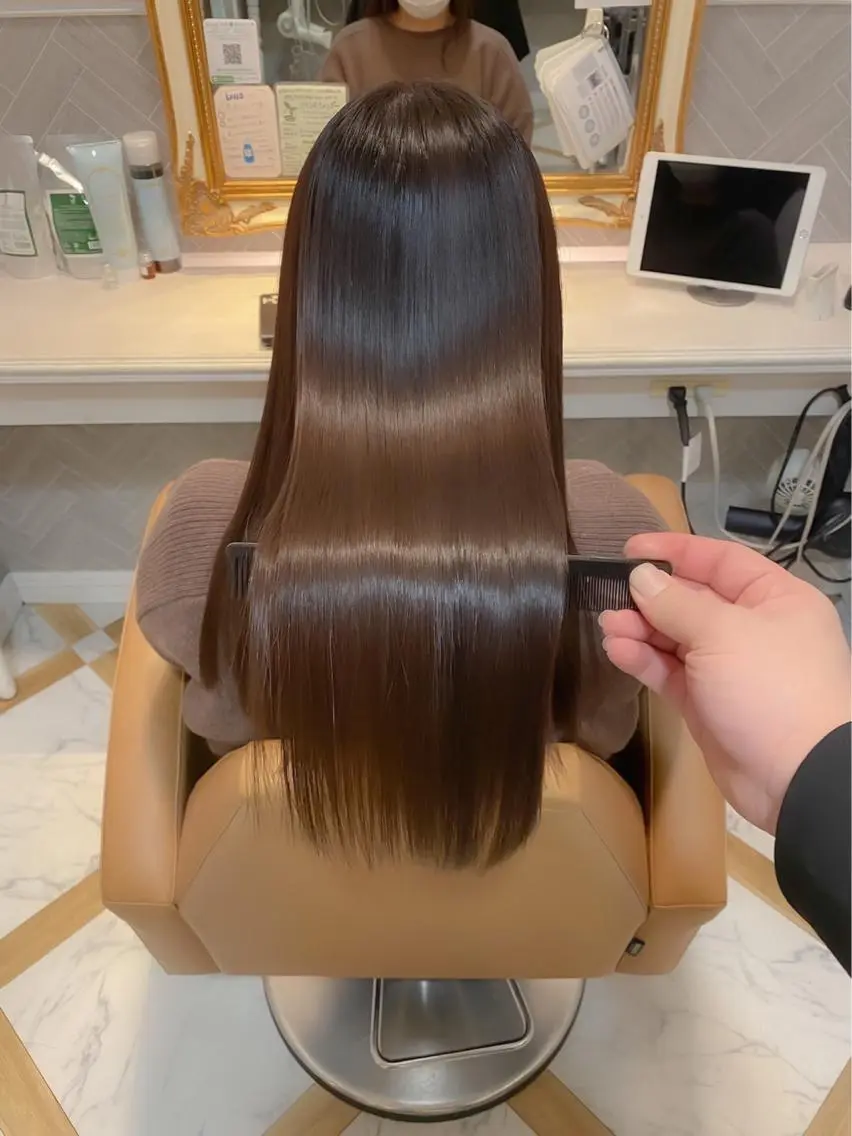 ロング カラー 髪質改善 トリートメント 💎巻ける縮毛矯正/ 艶髪💎石渕智也のヘアスタイル