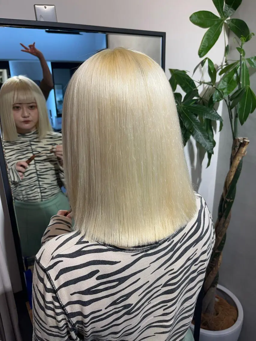 カラー ハイトーン職人 ♡推しカラー♡カイトのヘアスタイル