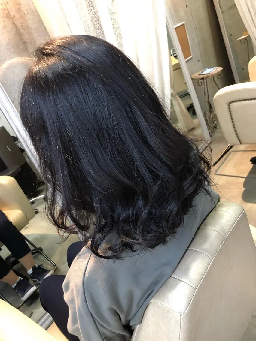 パーマ ワンレンボブ ボブ 水谷 竜也のヘアスタイル