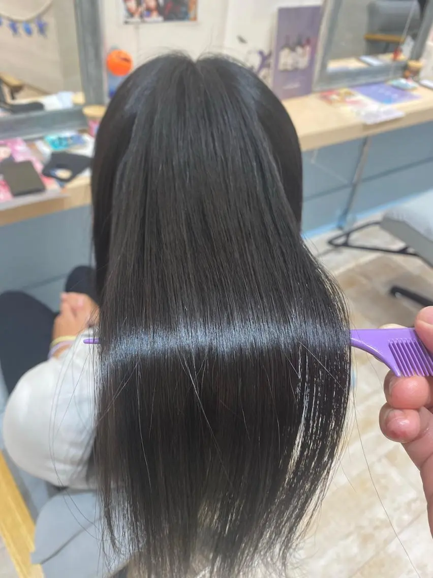 ロング 髪質改善 トリートメント 若山 敦のヘアスタイル