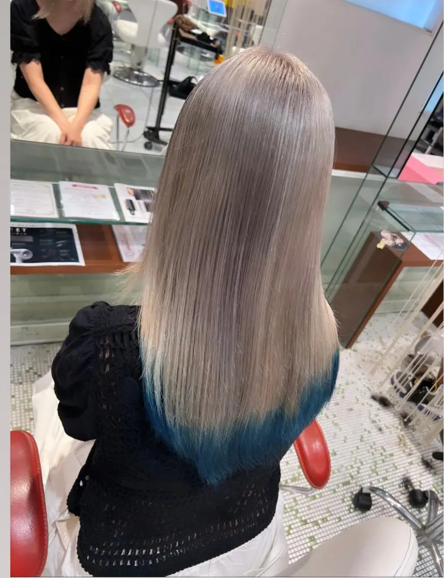 ミディアム カラー ブリーチ ハイトーンカラー ✨【人生変えるカラー 美容師】✨吉祥寺駅のヘアスタイル