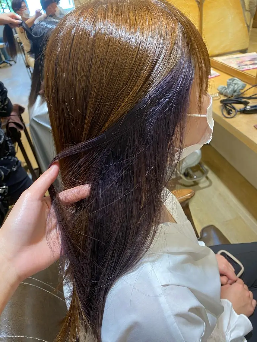 ロング ヘアカラー トリートメント kawabe maikoのヘアスタイル
