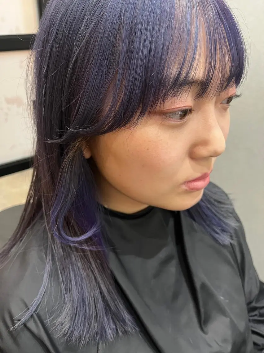 セミロング カラー パーマ ヘアアレンジ メンズ キッズ ネイル マツエク・マツパ アイブロウ メンズブリーチ メンズハイライト メンズインナーカラー メンズ韓国風 ブリーチ 久木原 ゆりのヘアスタイル