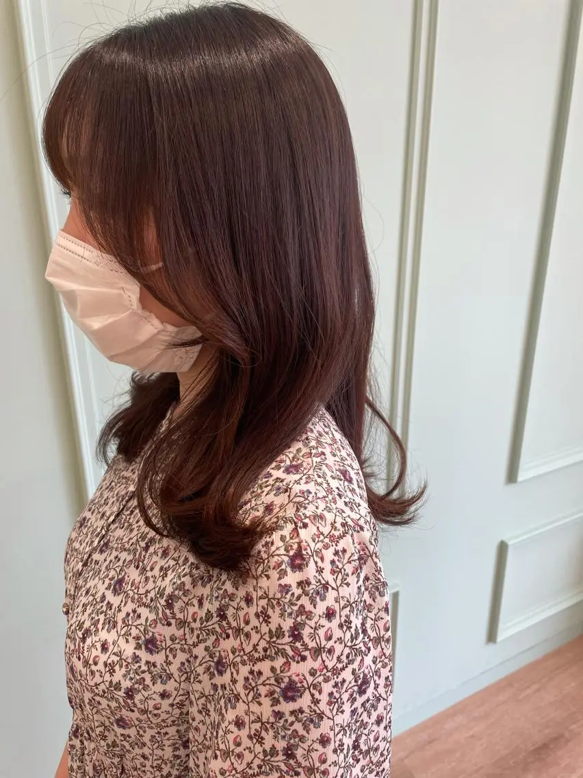 セミロング KANAMI日暮里 韓国ヘア・メイクのヘアスタイル