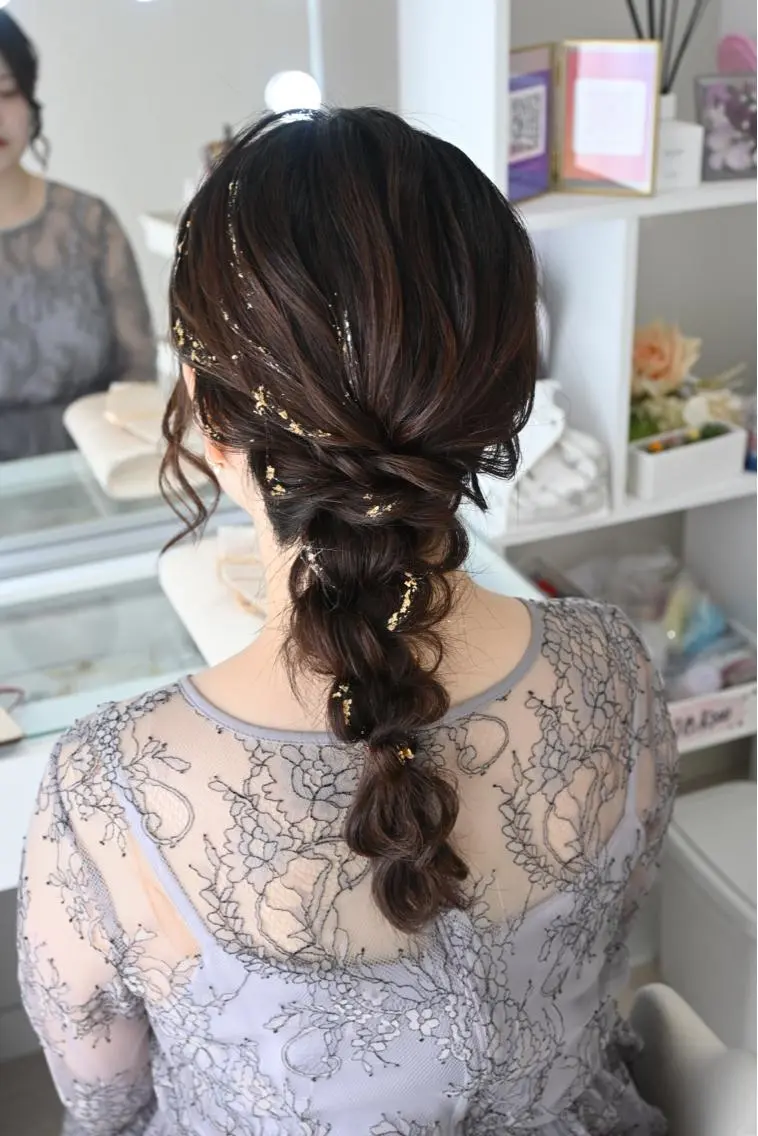ヘアアレンジ 麻優 ヘアセットのヘアスタイル