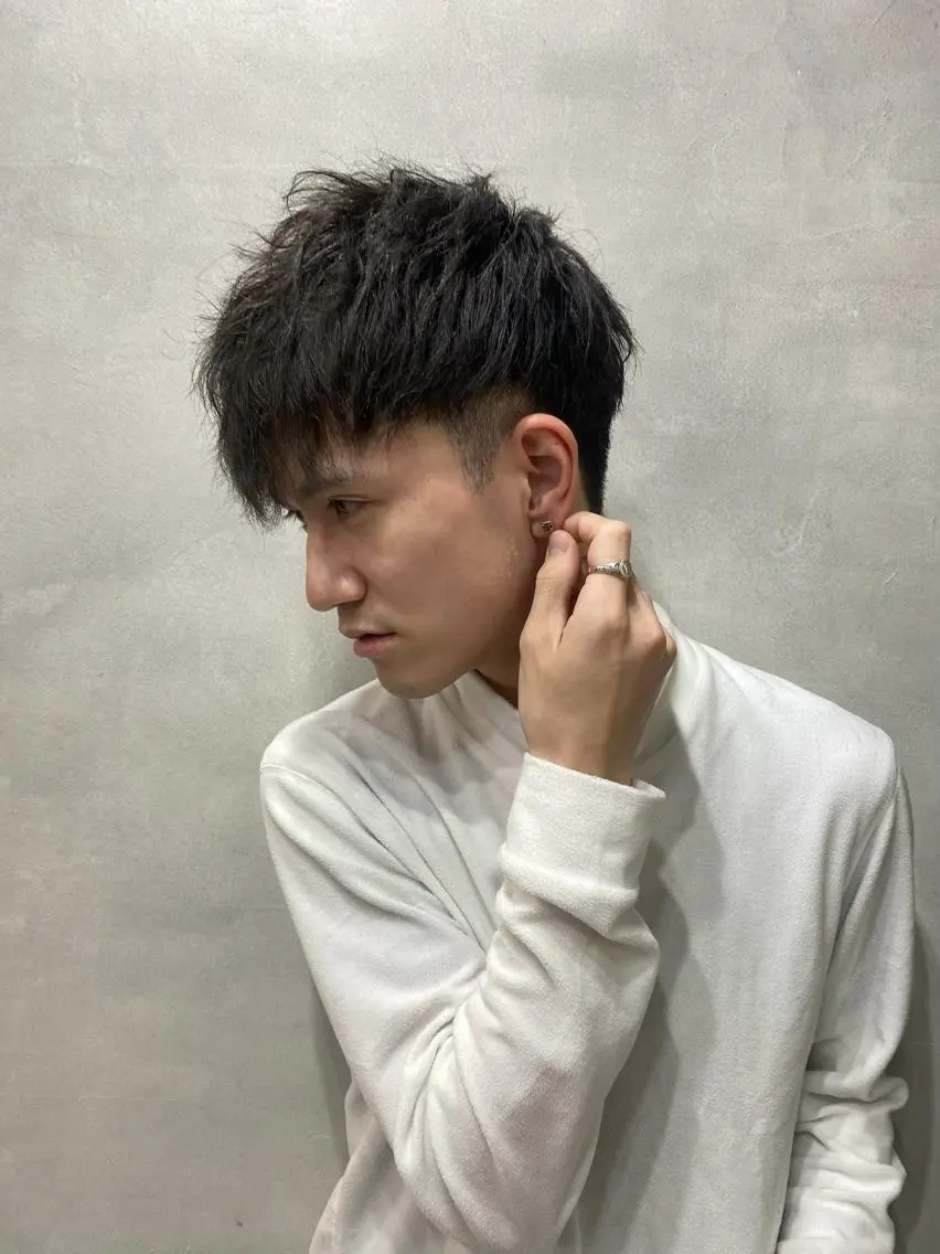ミディアム パーマ メンズ FAAM Tsuneのヘアスタイル