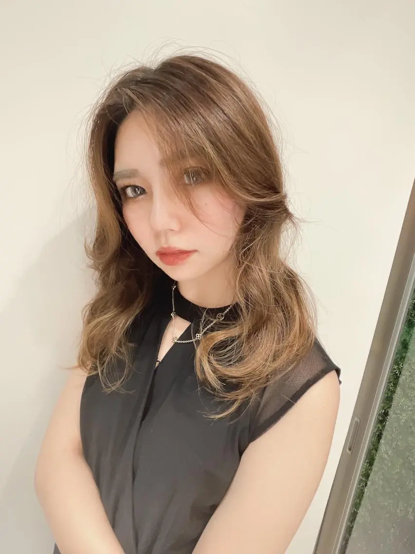 ミディアム カット ヘアカラー トリートメント ♡大人カワイイ hair♡徳井はやとのヘアスタイル