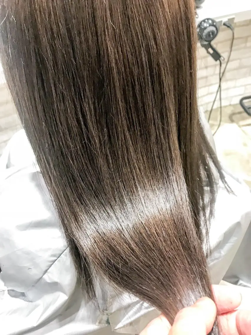 ロング カット 縮毛矯正 江畑 匠 新宿三丁目 徒歩30秒⭐️のヘアスタイル