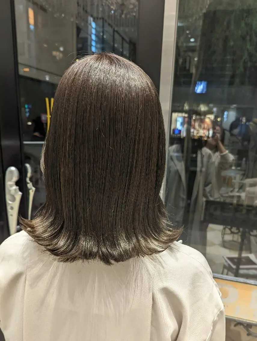 ミディアム カラー ヘアカラー トリートメント ヘアセット 知念 香トータル ビューティー🌷のヘアスタイル