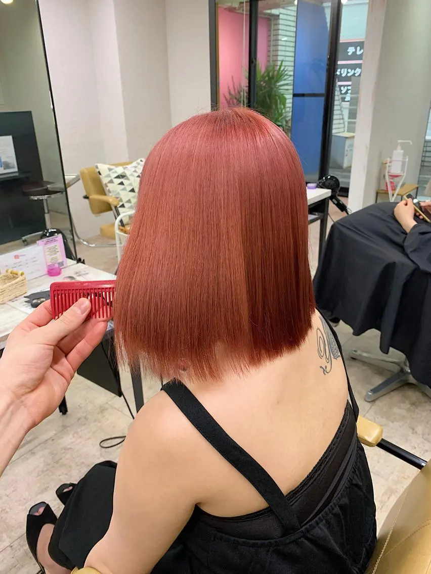 ミディアム カラー 🦄ハイトーンカラー 🦄まるおしょうのヘアスタイル