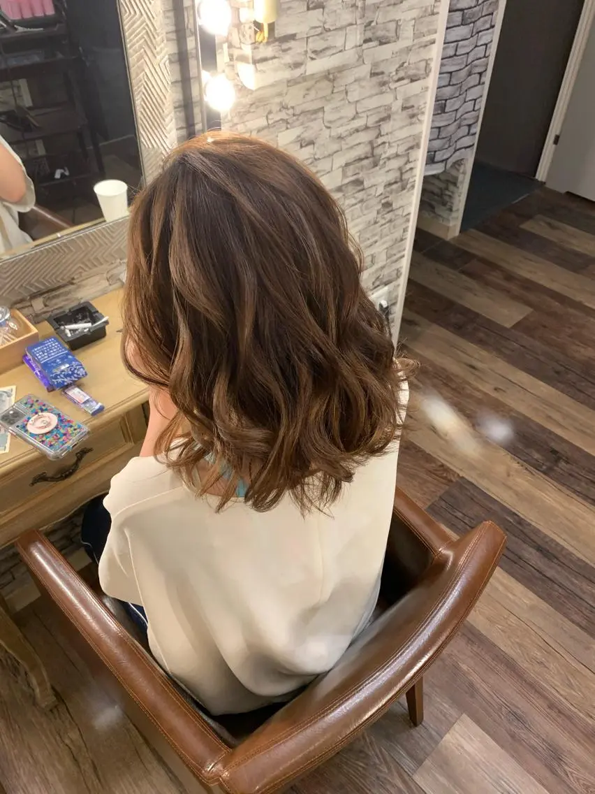 ミディアム ヘアアレンジ hair make  Lucciのヘアスタイル