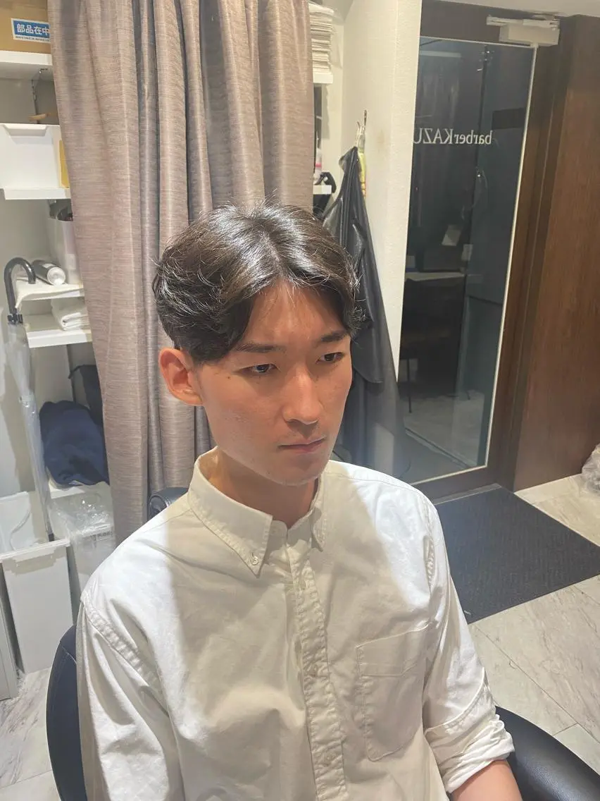 ショート 韓国風ヘア 小野 大輔のヘアスタイル