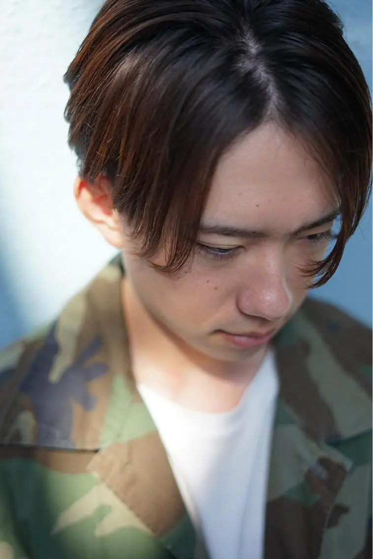 メンズ センターパート カット 永野 正芳のヘアスタイル