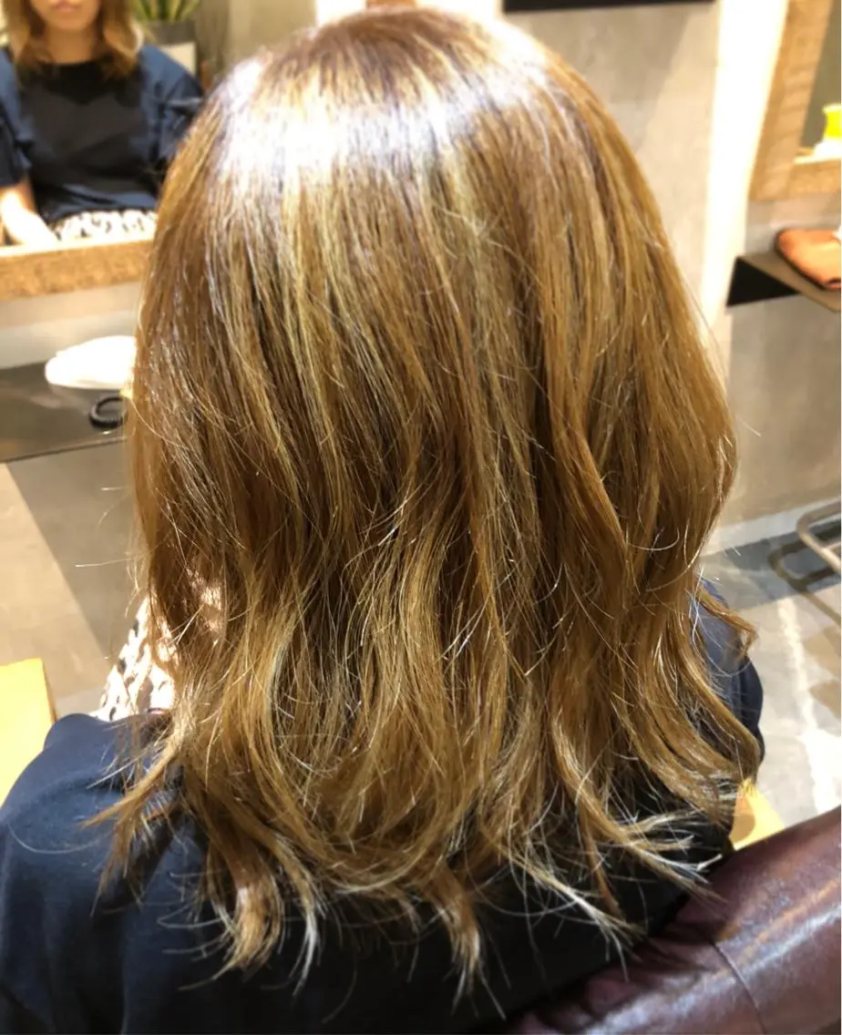 ミディアム カラー カット ヘアカラー hair care ACRO店長　谷のヘアスタイル