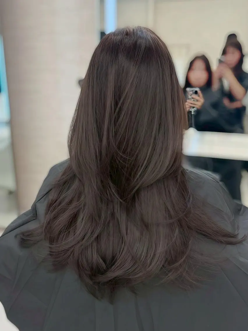 カラー セミロング カット ヘアカラー トリートメント 盛れ🎀韓国ヘア 美艶🇰🇷なるみのヘアスタイル