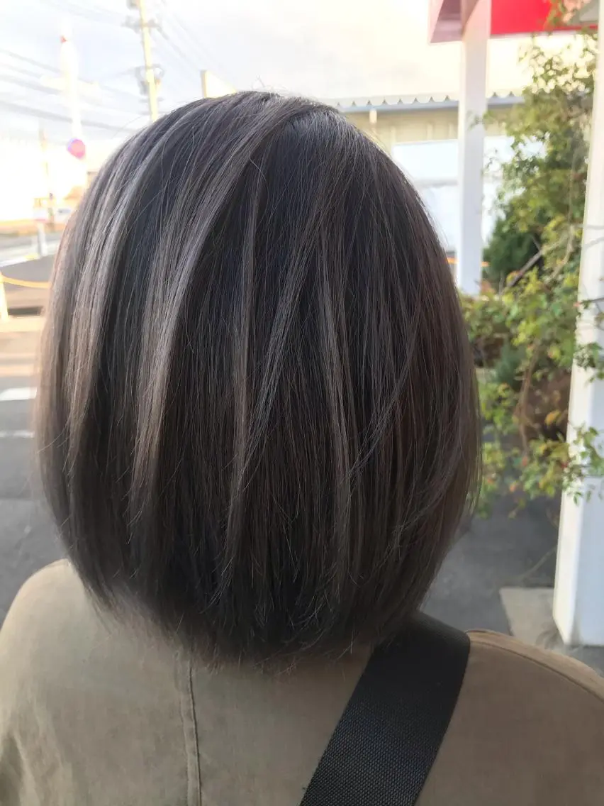 ミディアム ハイライト 下條 真のヘアスタイル