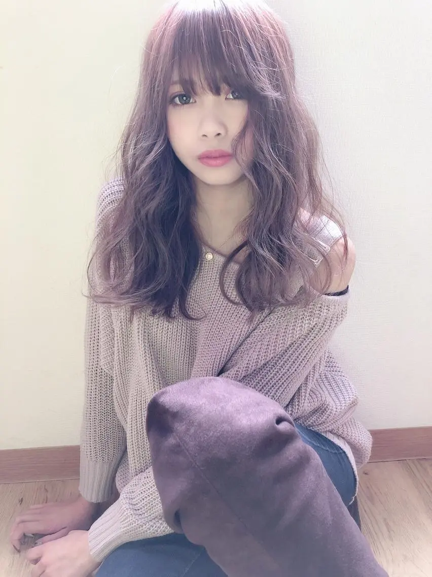 セミロング カラー ダブルカラー テトネ タカシのヘアスタイル