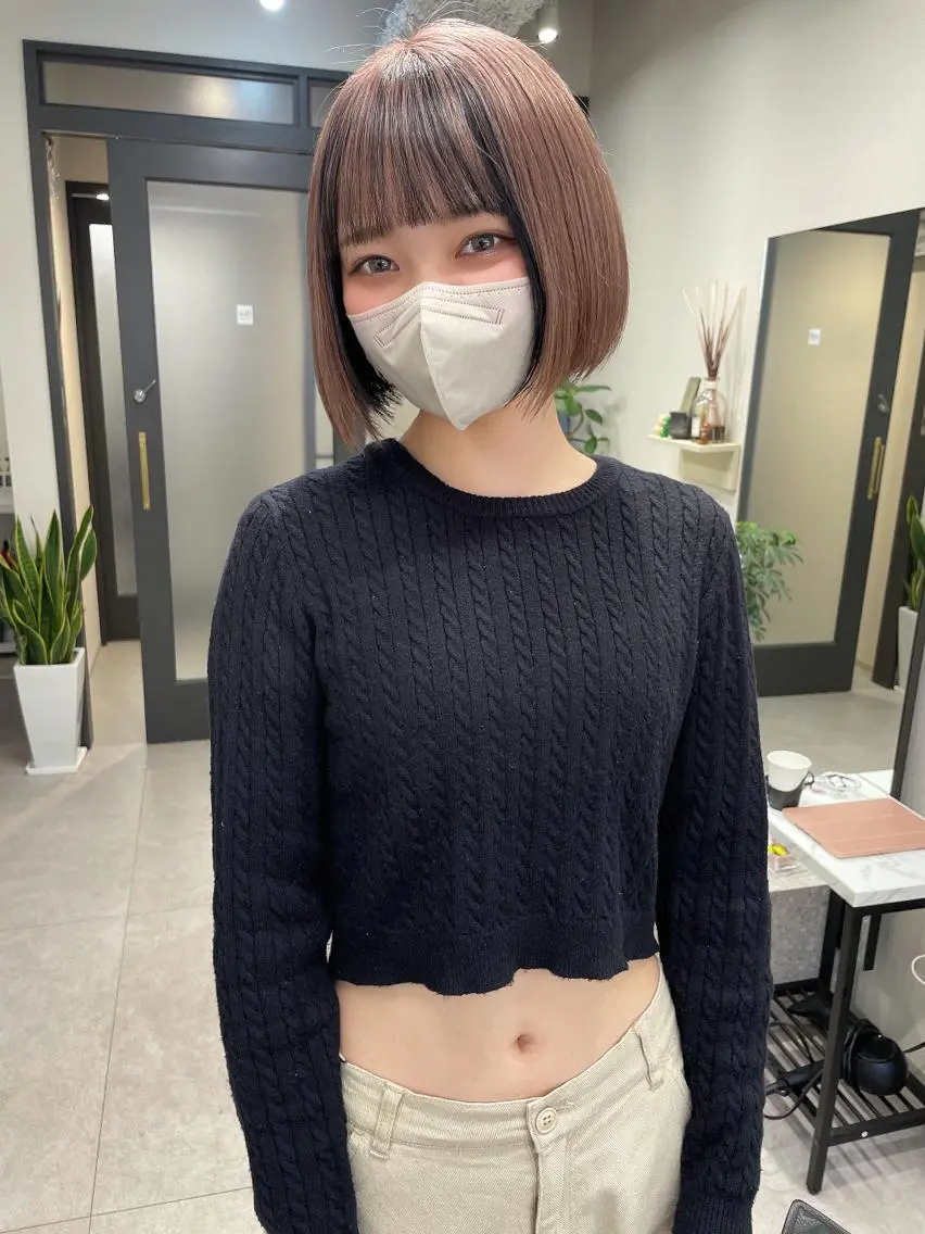 ショート カラー ヘアカラー トリートメント 髪質改善will hairdesignのヘアスタイル