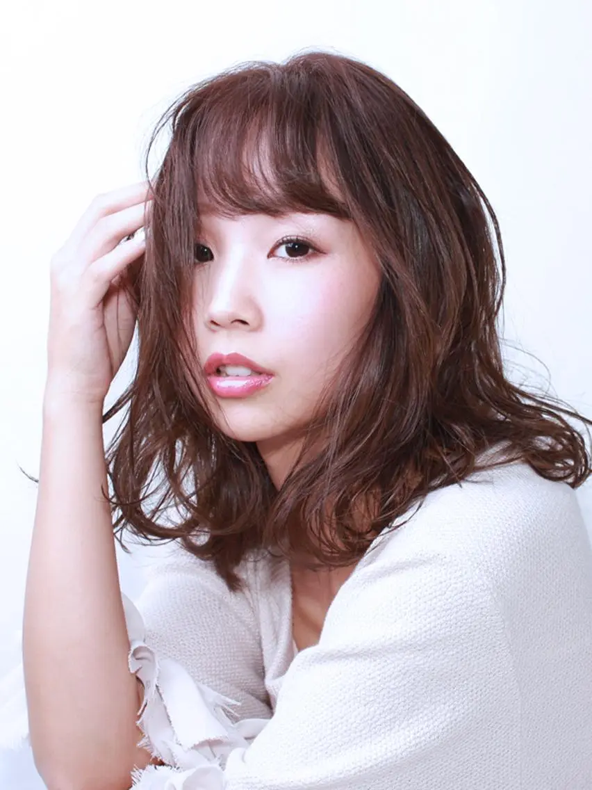 セミロング カラー ブラウンカラー ショコラブラウン 髪質改善/練馬/ ASUKAのヘアスタイル