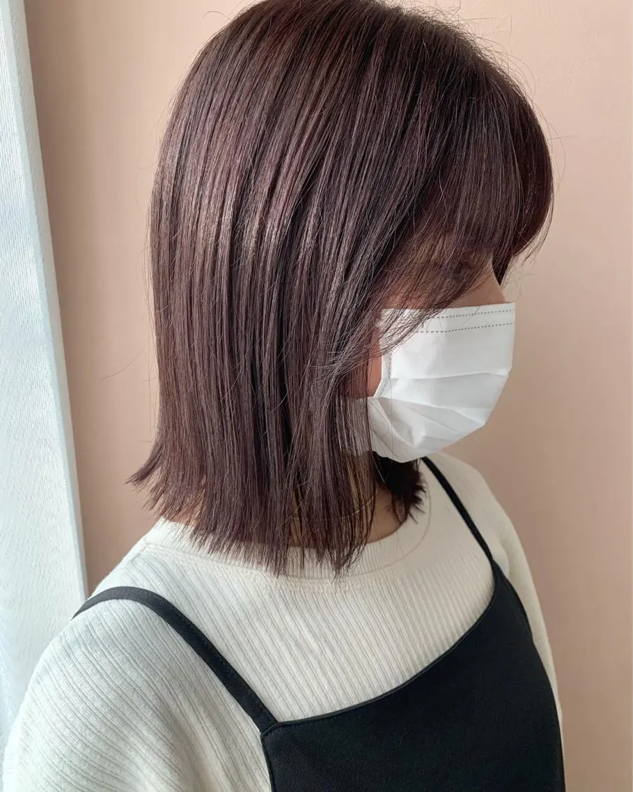 ショート カラー ブラウンカラー hubhair レイヤー/透明感のヘアスタイル