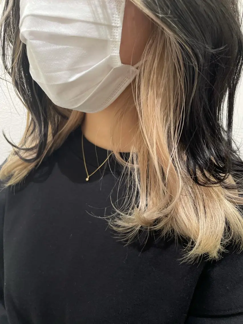セミロング カラー 大人ボブと似合 わせカラー/馬場 翼のヘアスタイル