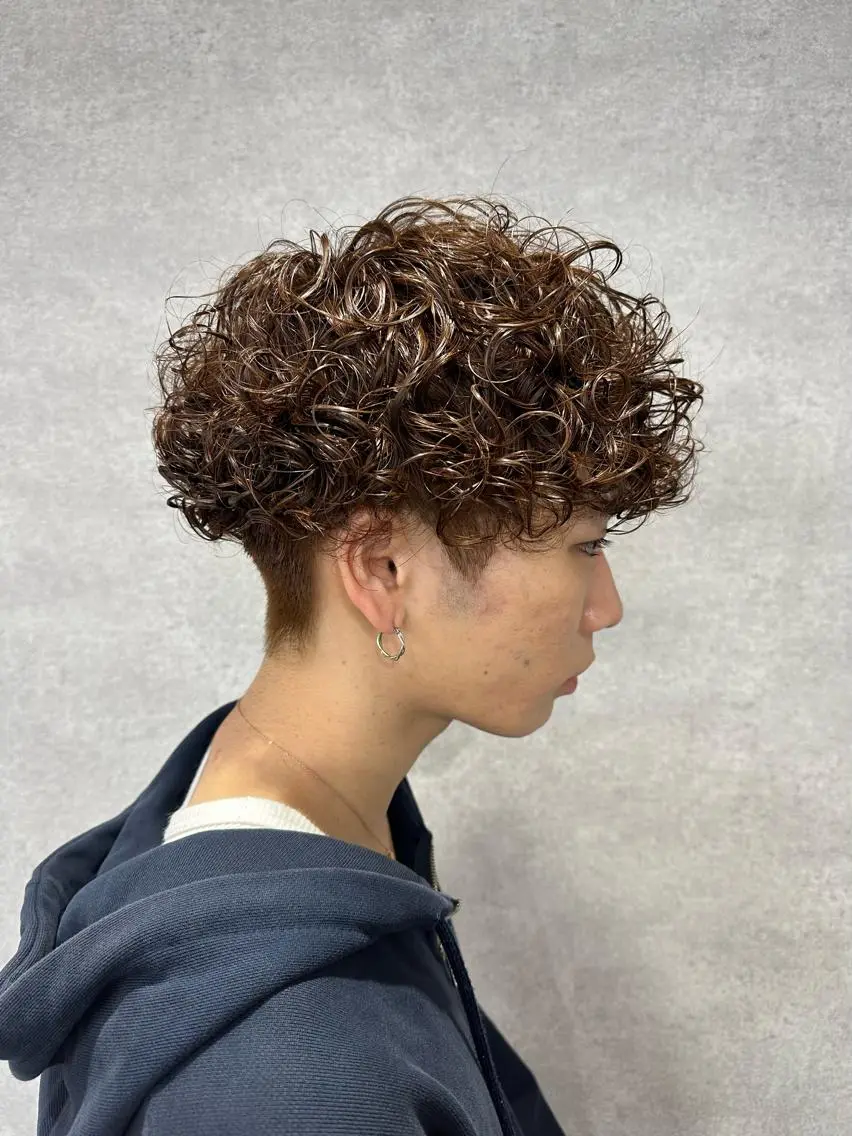 パーマ メンズ カット パーマ トリートメント ヘッドスパ ヘアセット イケメン製造機 🔥上原沙羅🔥のヘアスタイル