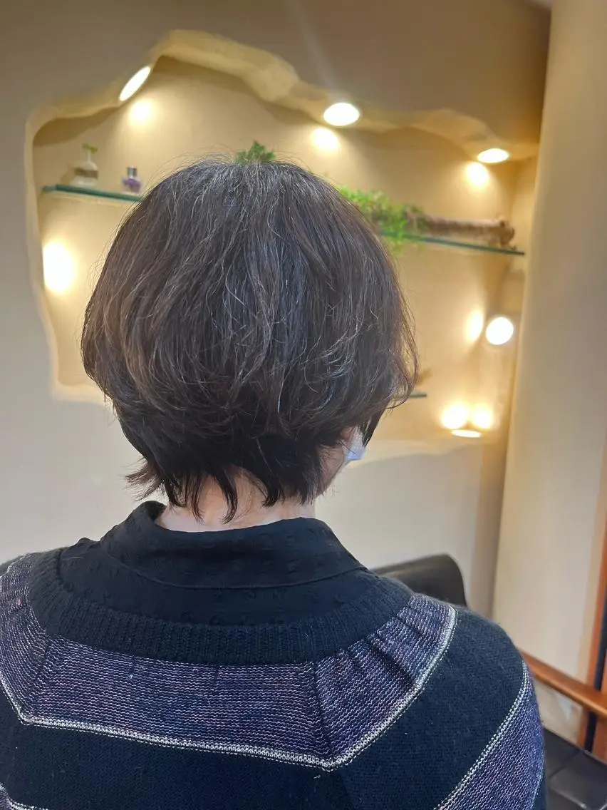 ショート くせ毛 田畑 優希のヘアスタイル