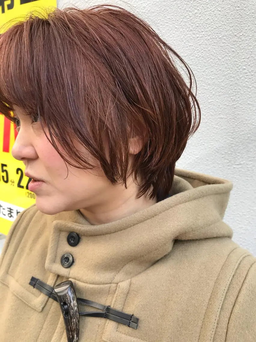 ショート カット ヘアカラー トリートメント ayane⭐️ボブ・ ショート・パーマのヘアスタイル