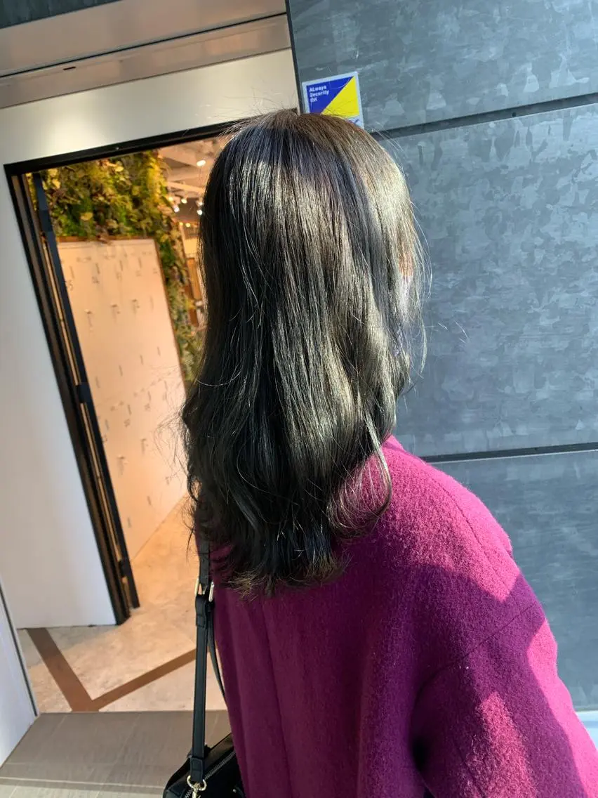 ロング アッシュ 髪質改善/白髪ぼかし KENTAのヘアスタイル