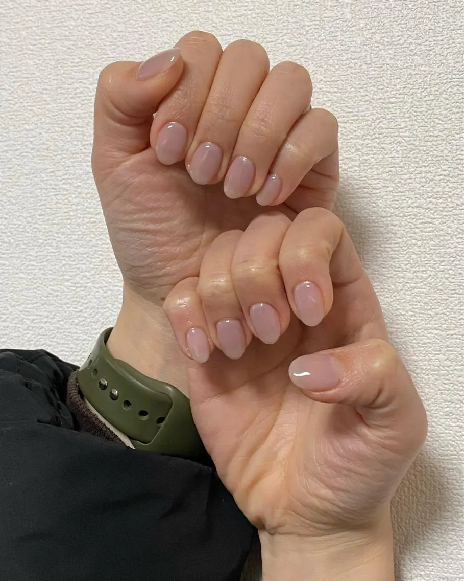 ネイル ワンカラーネイル ハンドネイル 自宅サロン FeelFreeのマツエク・マツパデザイン