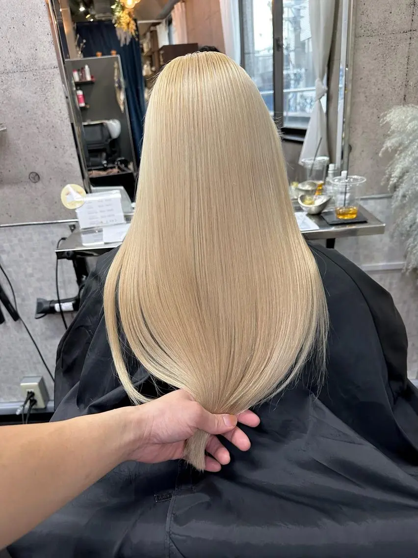 ロング カラー ヘアカラー トリートメント ⭕️ダメージレス特化 髪質改善🥇丸山憲人のヘアスタイル