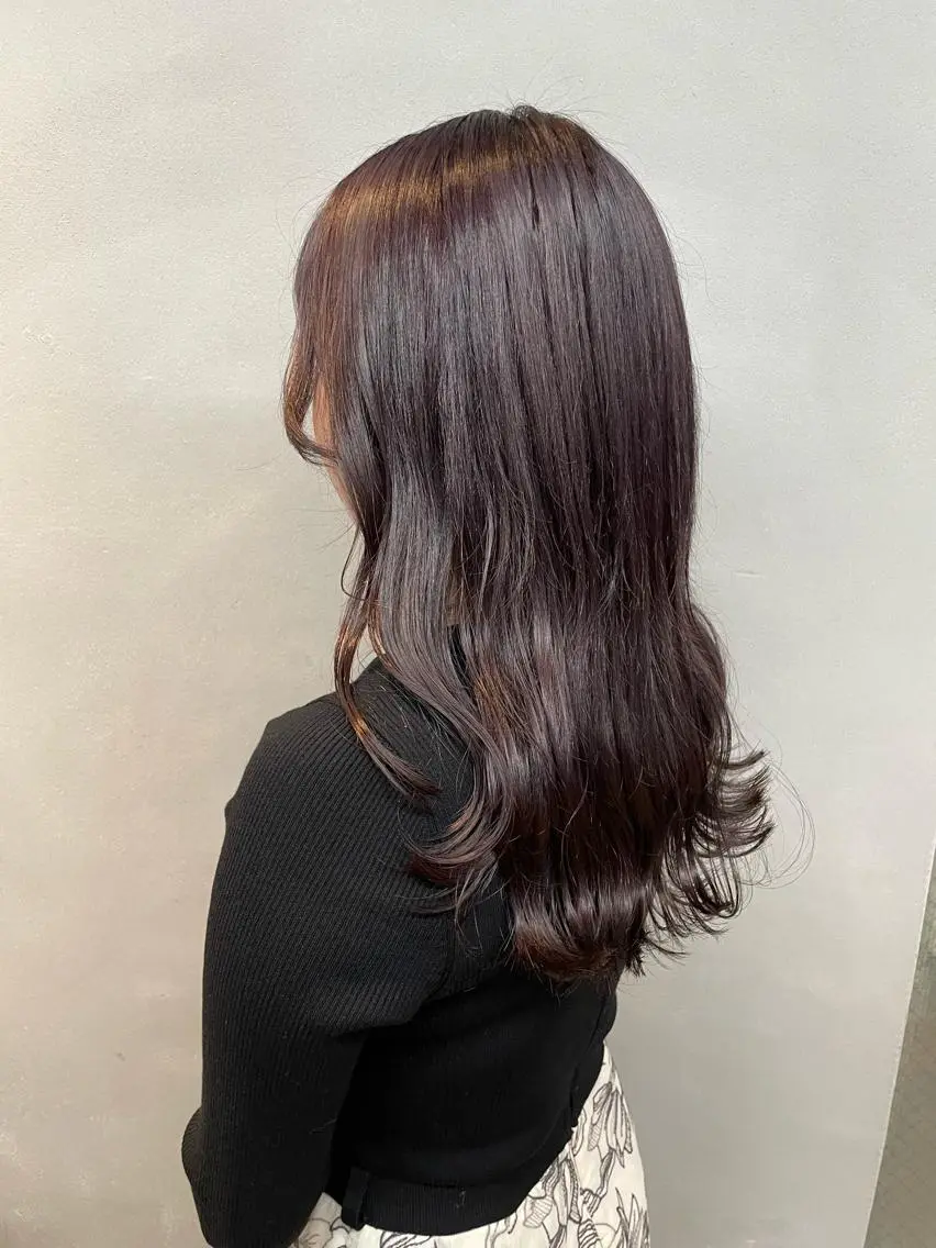セミロング カラー アッシュ ラベンダーカラー ラベンダーアッシュ カット ヘアカラー トリートメント 女性リピ90%🍨 🩷佐藤みずきのヘアスタイル