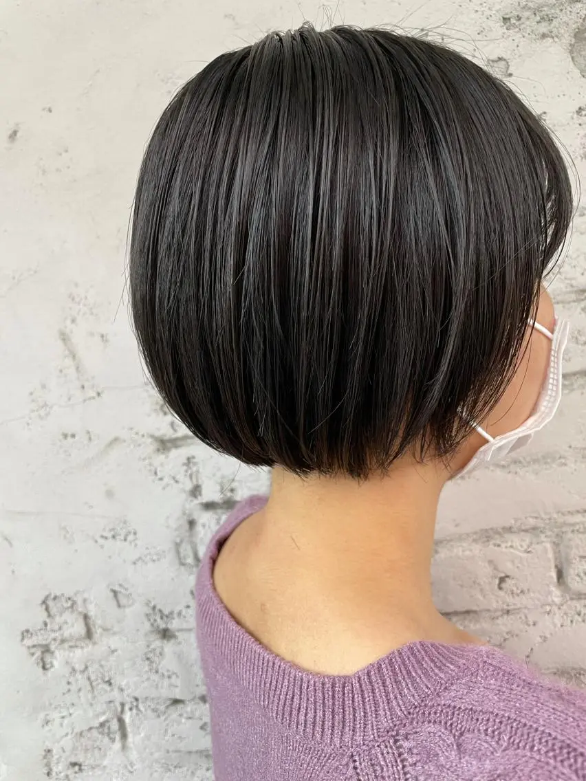 ショート ボブ 柳内 崚平のヘアスタイル