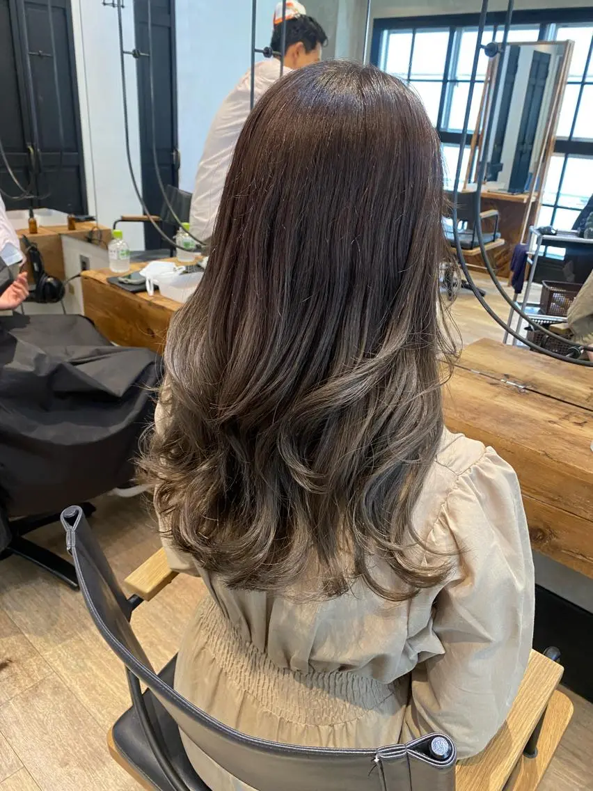 セミロング カット ヘアカラー トリートメント 新宿/顔周りカット +レイヤー＝しずく♩のヘアスタイル