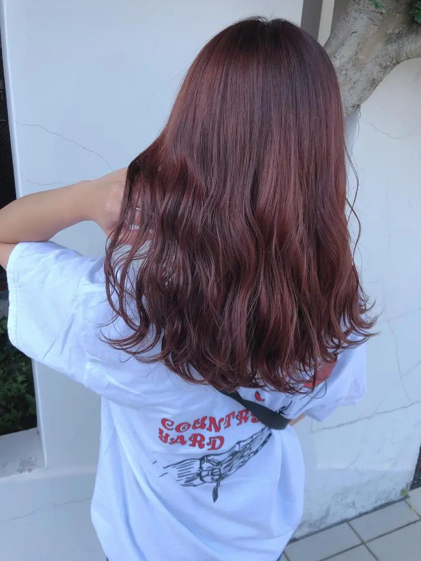 ロング カット ヘアカラー トリートメント 具志 正太のヘアスタイル
