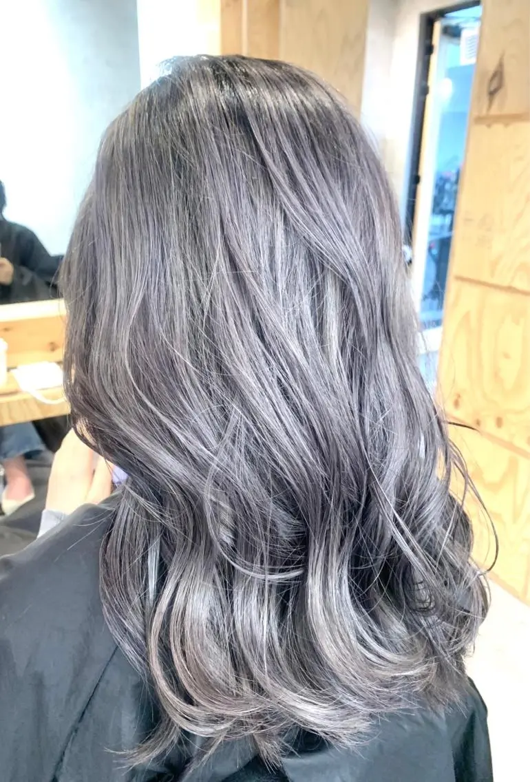 カラー ブリーチ 透明感カラー ダブルカラー ブリーチなしカラー 【Sia中野新橋🫧 kaho】のヘアスタイル