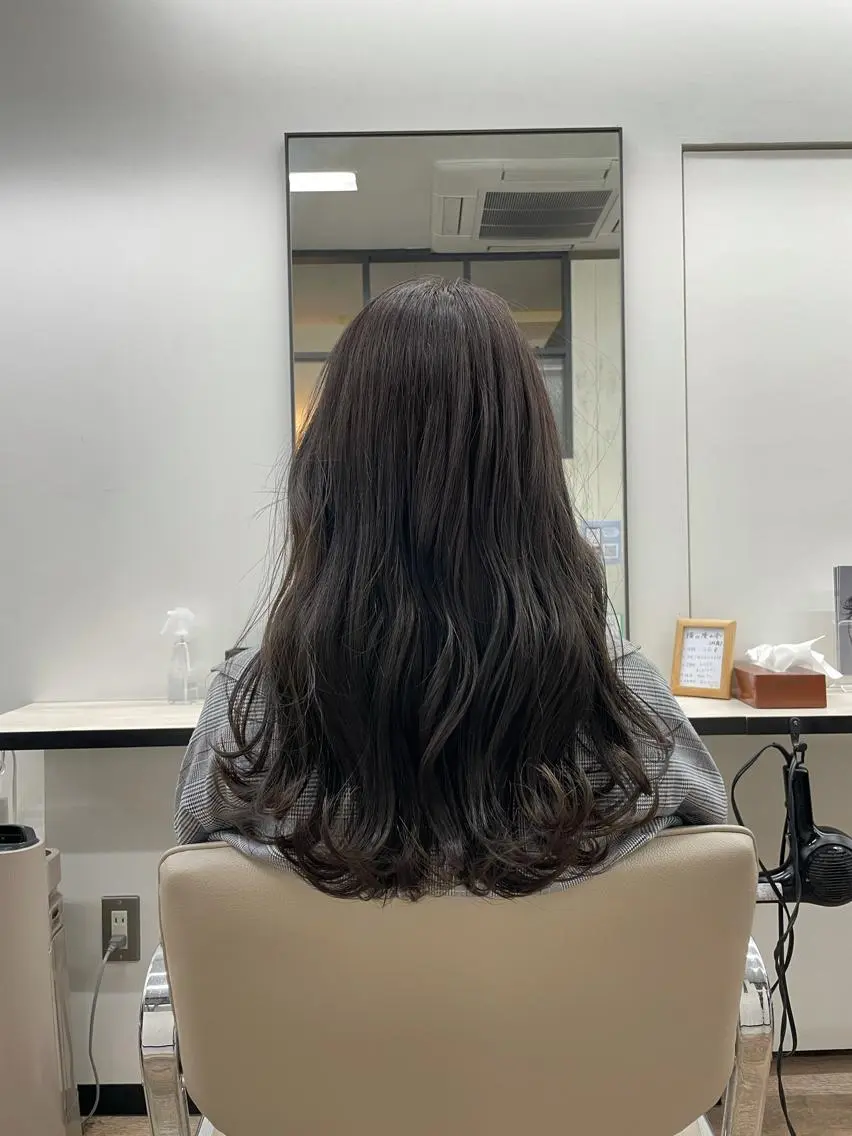 セミロング カラー 透明感カラー 栄/久屋大通り/韓国 /透明感/横山🩵のヘアスタイル