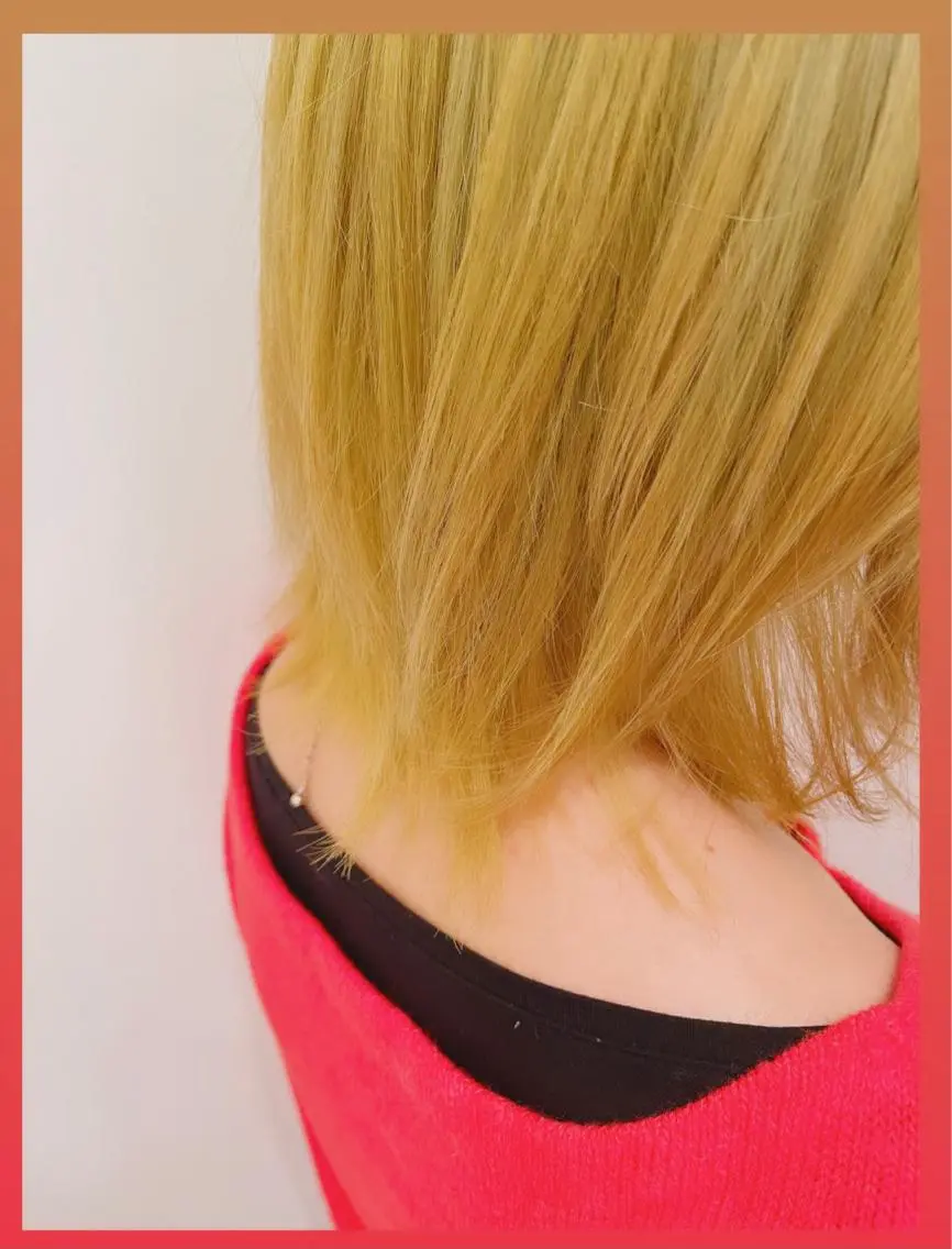ミディアム カラー ダブルカラー イエローカラー 卒業式のヘアスタイル ✨パーソナルカラー✨ 髪質改善 成澤 亨碩のヘアスタイル