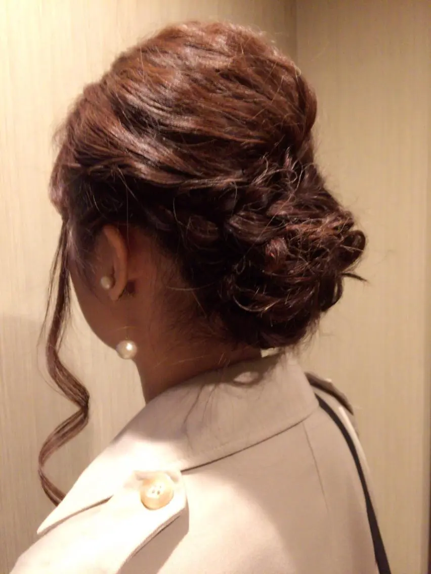 ミディアム セミロング ロング カラー ヘアアレンジ 枝毛カット&髪質改善 満足NO.1岡しゃんのヘアスタイル