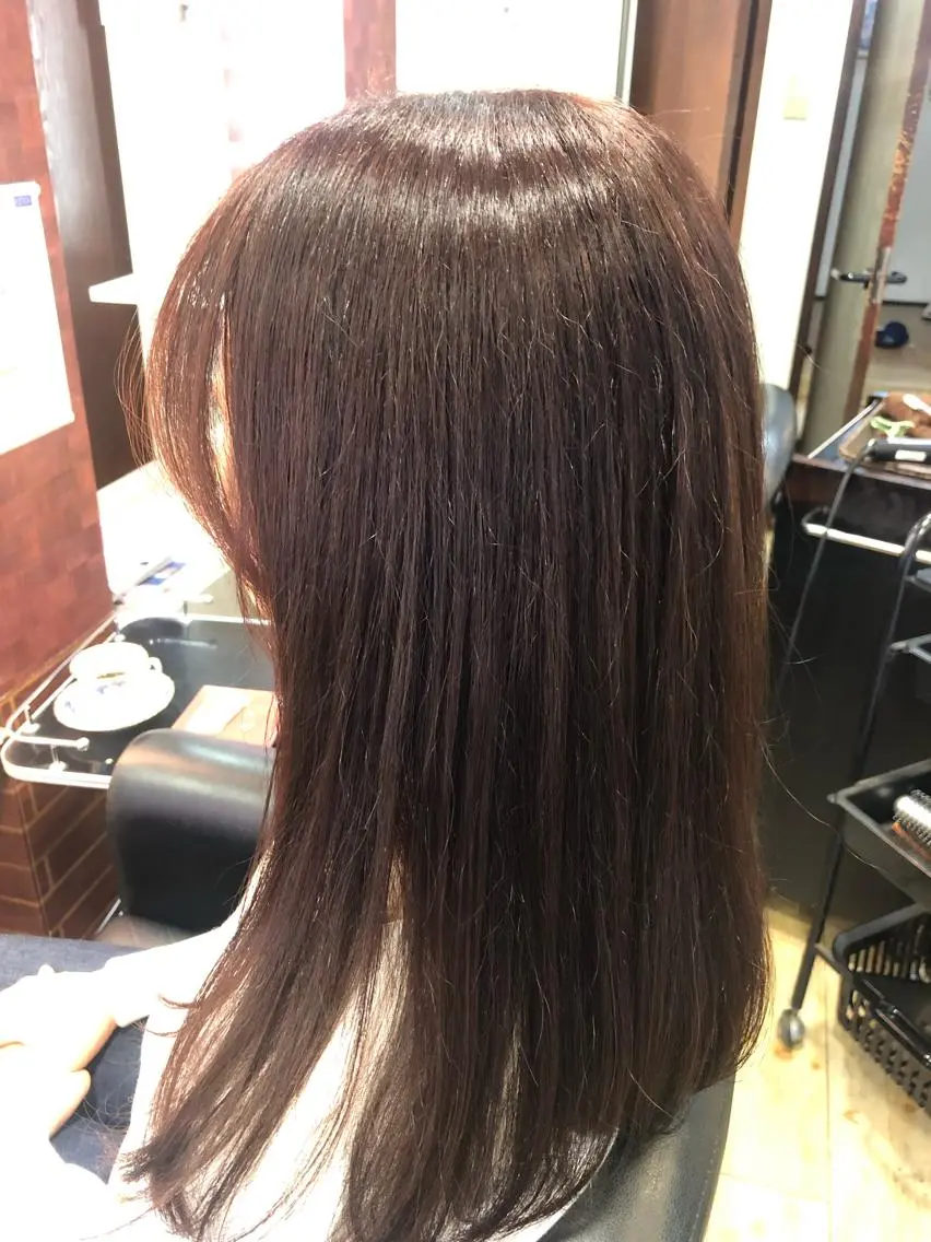 セミロング カラー ベージュカラー ピンクカラー ピンクベージュ 髪質改善 トリートメント 織田 英之のヘアスタイル