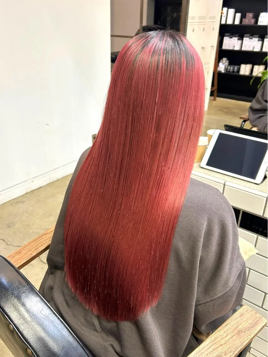 ロング カラー ヘアアレンジ ヘアカラー トリートメント ヘアセット 🎀暖色カラー🎀 ♡yurika♡のヘアスタイル