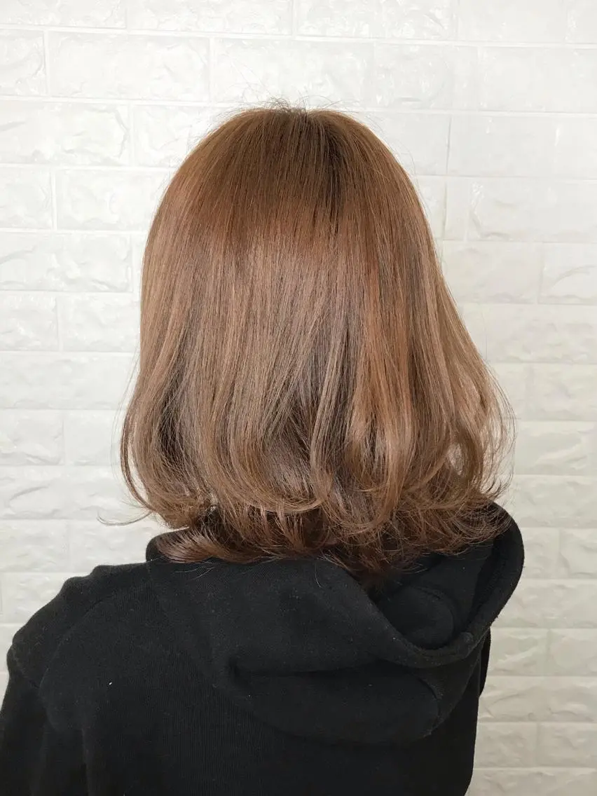 ミディアム カラー ベージュカラー イルミナカラー ヘアカラー 髪質改善縮毛矯正 美容師✂️山崎竜二のヘアスタイル