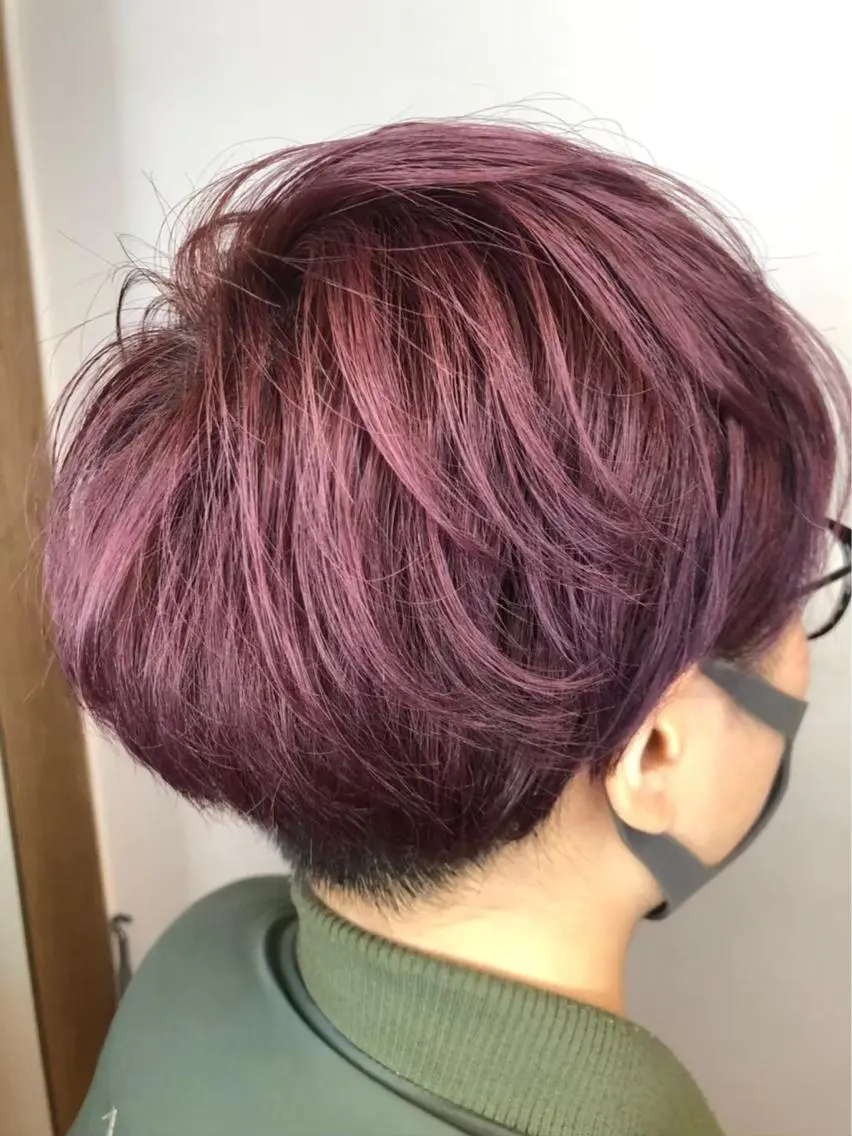 ショート カラー メンズパーマ屋さん /yuki☃️💭のヘアスタイル
