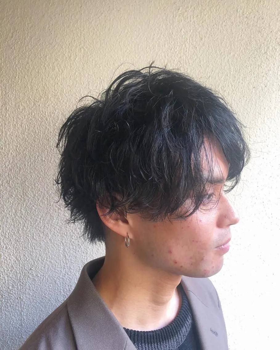 メンズ メンズパーマ カット パーマ 吉岡 昌吾のヘアスタイル
